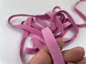 BH strop elastik - lækker kvalitet i støvet pink, 10 mm